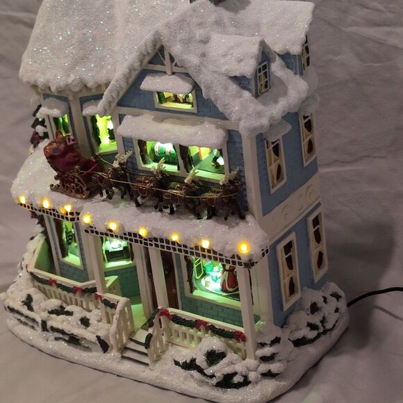 Thomas Kinkade Narrated Christmas House Twas The Night Before Christmas 79490 - Picture 7 of 10